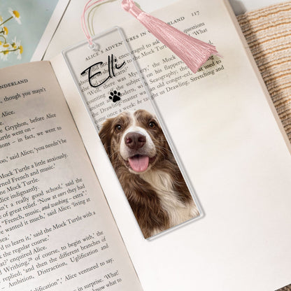 Custom Pet Portrait From Photo Book Lovers Gift - Custom Bookmark