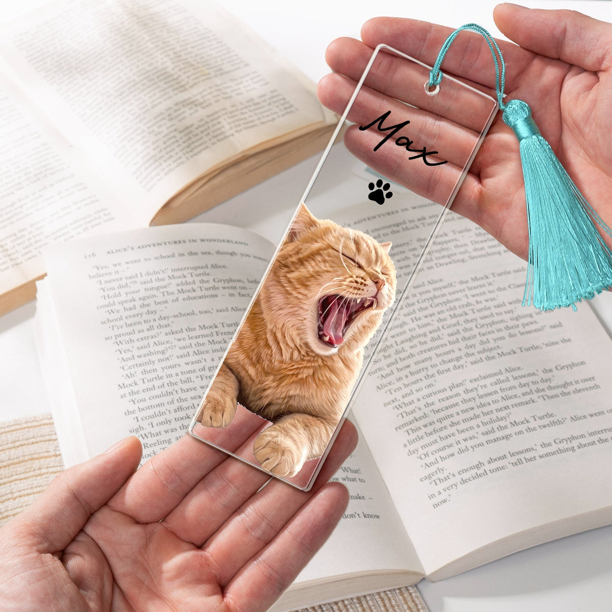 Custom Pet Portrait From Photo Book Lovers Gift - Custom Bookmark