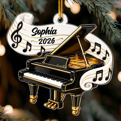 Classic Music Instrument Gift For Band Student, Music Teacher - Personalized Ornament