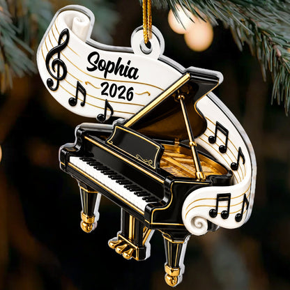 Classic Music Instrument Gift For Band Student, Music Teacher - Personalized Ornament